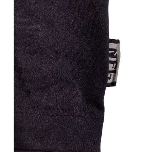 NFL Carolina Panthers Polo Shirt Womens Med Blue Black Stretch Short Sleeve READ - Picture 4 of 7